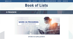 Desktop Screenshot of bookoflists.pl