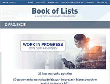 Tablet Screenshot of bookoflists.pl
